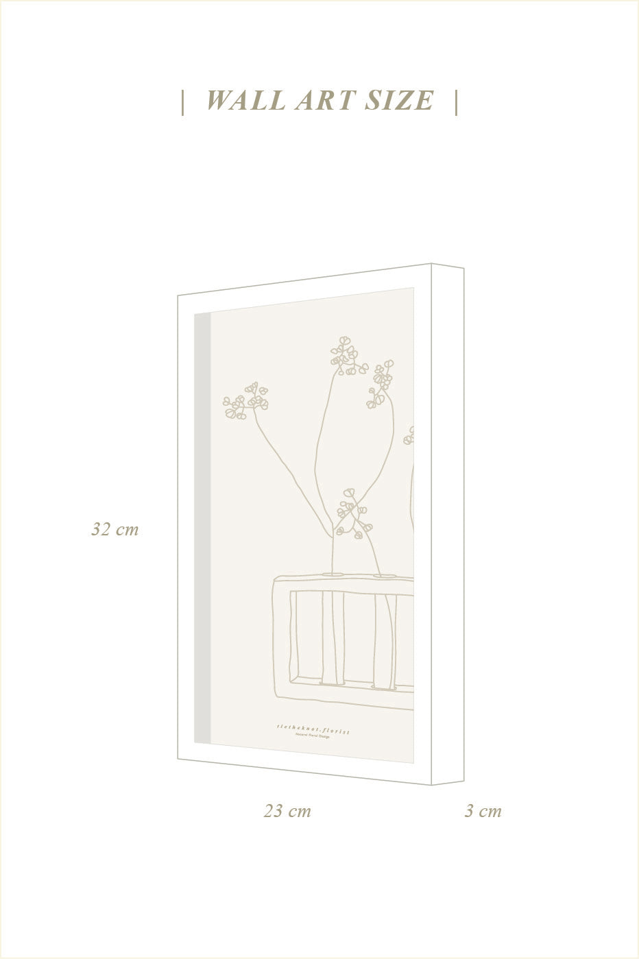 Botanical Forest Wall Art — Framed Moss & Dried Flower Landscape