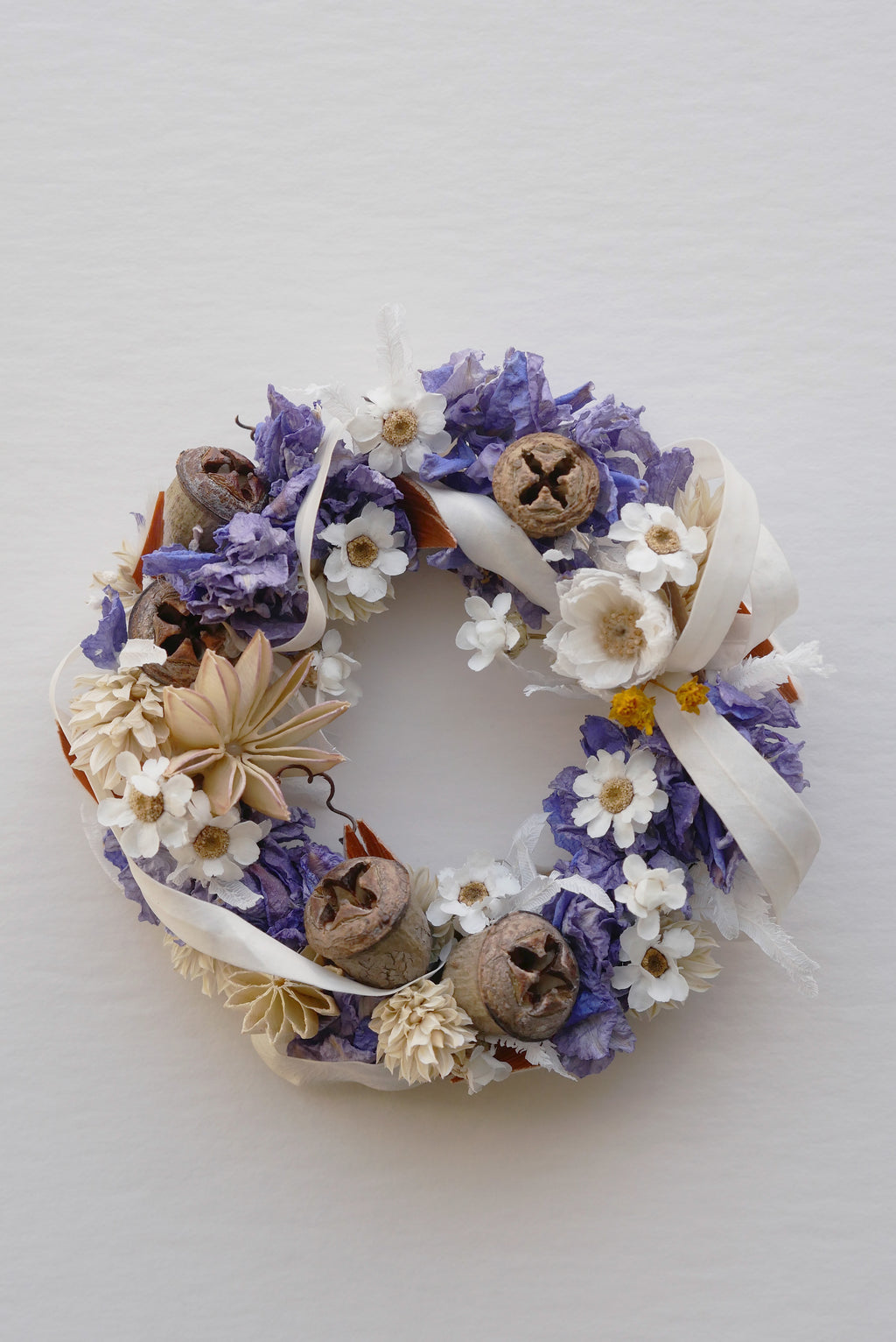Ixodia Daisy Mini Wreath — Dried Flower Wreath